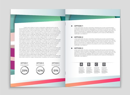 Abstract vector layout background set. For art template design, list, front page, mockup brochure theme style, banner, idea, cover, booklet, print, flyer, book, blank, card, ad, sign, sheet,, a4.のイラスト素材