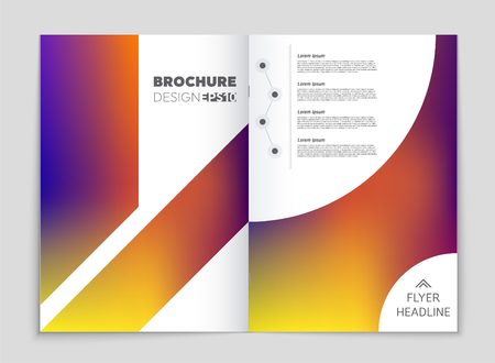 Abstract vector layout background set. For art template design, list, front page, mockup brochure theme style, banner, idea, cover, booklet, print, flyer, book, blank, card, ad, sign, sheet,, a4.のイラスト素材