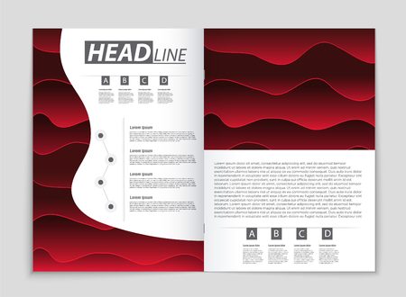 Abstract vector layout background set. For art template design, list, front page, and more.のイラスト素材