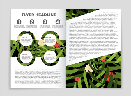 Abstract vector layout background set. For art template design, list, front page, mockup brochure theme style, banner, idea, cover, booklet, print, flyer, book, blank, card, ad, sign, sheet, a4のイラスト素材