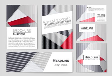 Abstract vector layout background set. For art template design, list, front page, mockup brochure theme style, banner, idea, cover, booklet, print, flyer, book, blank, card, ad, sign, sheet,, a4.のイラスト素材