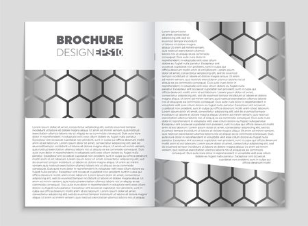 Abstract vector layout background set. For art template design, list, front page, mockup brochure theme style, banner, idea, cover, booklet, print, flyer, book, blank, card, ad, sign, sheet, a4.のイラスト素材