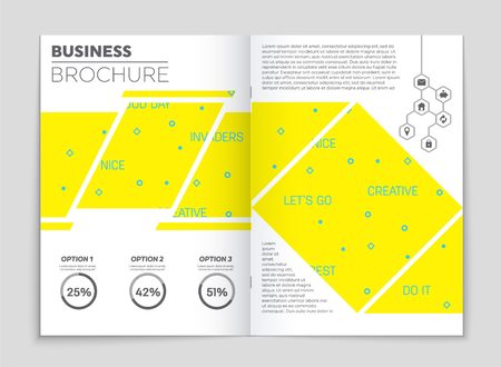 Abstract vector layout background set. For art template design, list, front page, mockup brochure theme style, banner, idea, cover, booklet, print, flyer, book, blank, card, ad, sign, sheet, a4のイラスト素材