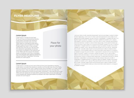 Abstract vector layout background set. For art template design, list, front page, mockup brochure theme style, banner, idea, cover, booklet, print, flyer, book, blank, card, ad, sign, sheet, a4のイラスト素材