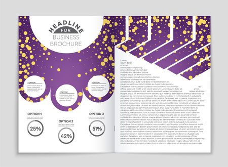 Abstract vector layout background set. For art template design, list, front page, mockup brochure theme style, banner, idea, cover, booklet, print, flyer, book, blank, card, ad, sign, sheet, a4.のイラスト素材