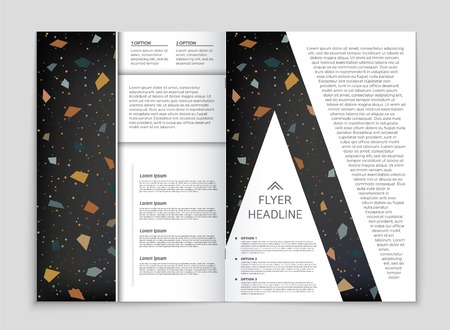 Abstract vector layout background set. For art template design, list, front page, mockup brochure theme style, banner, idea, cover, booklet, print, flyer, book, blank, card, ad, sign, sheet, a4のイラスト素材