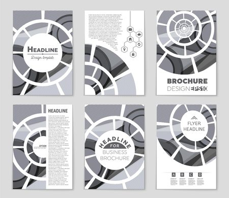 Abstract vector layout background set. For art template design, list, front page, mockup brochure theme style, banner, idea, cover, booklet, print, flyer, book, blank, card, ad, sign, sheet,, a4.のイラスト素材