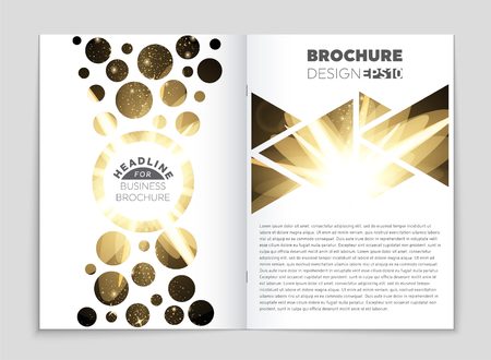Abstract vector layout background set. For art template design, list, front page, mockup brochure theme style, banner, idea, cover, booklet, print, flyer, book, blank, card, ad, sign, sheet, a4のイラスト素材