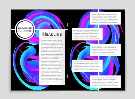 Abstract vector layout background set. For art template design, list, front page, mockup brochure theme style, banner, idea, cover, booklet, print, flyer, book, blank, card, ad, sign, sheet, a4のイラスト素材