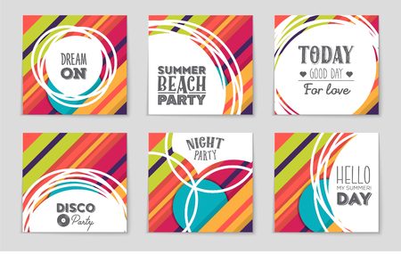 Abstract vector layout background set. For art template design, list, front page, mockup brochure theme style, banner, idea, cover, booklet, print, flyer, book, blank, card, ad, sign, sheet,, a4.のイラスト素材