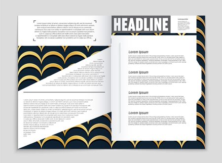 Abstract vector layout background set. For art template design, list, front page, mockup brochure theme style, banner, idea, cover, booklet, print, flyer, book, blank, card, ad, sign, sheet, a4.のイラスト素材