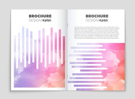 Abstract vector layout background set. For art template design, list, front page, mockup brochure theme style, banner, idea, cover, booklet, print, flyer, book, blank, card, ad, sign, sheet, a4のイラスト素材