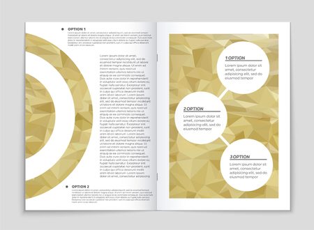 Abstract vector layout background set. For art template design, list, front page, mockup brochure theme style, banner, idea, cover, booklet, print, flyer, book, blank, card, ad, sign, sheet, a4のイラスト素材