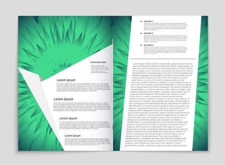 Abstract vector layout background set. For art template design, list, front page, mockup brochure theme style, banner, idea, cover, booklet, print, flyer, book, card, ad, sign, sheet, a4.のイラスト素材