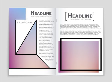 Abstract vector layout background set. For art template design, list, front page, mockup brochure theme style, banner, idea, cover, booklet, print, flyer, book, blank, card, ad, sign, sheet,, a4.のイラスト素材