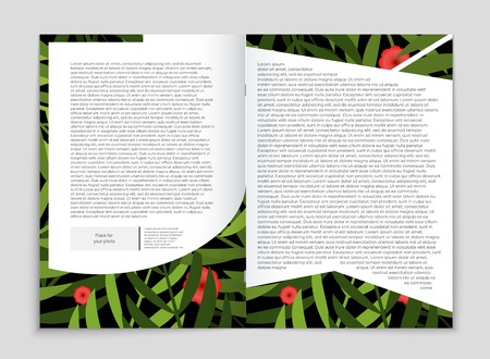 Abstract vector layout background set. For art template design, list, front page, mockup brochure theme style, banner, idea, cover, booklet, print, flyer, book, blank, card, ad, sign, sheet, a4のイラスト素材