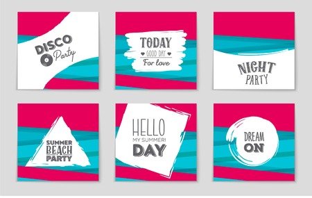 Abstract vector layout background set. For art template design, list, front page, mockup brochure theme style, banner, idea, cover, booklet, print, flyer, book, blank, card, ad, sign, sheet,, a4.のイラスト素材