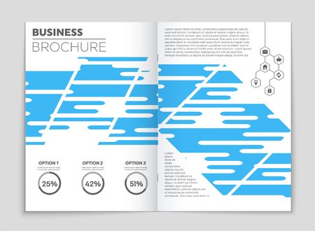 Abstract vector layout background set. For art template design, list, front page, mockup brochure theme style, banner, idea, cover, booklet, print, flyer, book, blank, card, ad, sign, sheet, a4.のイラスト素材