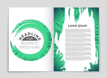 Abstract vector layout background set. For art template design, list, front page, mockup brochure theme style, banner, idea, cover, booklet, print, flyer, book, blank, card, ad, sign, sheet, a4.のイラスト素材