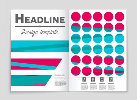 Abstract vector layout background set. For art template design, list, front page, mockup brochure theme style, banner, idea, cover, booklet, print, flyer, book, blank, card, ad, sign, sheet,, a4.のイラスト素材