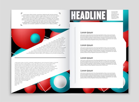 Abstract vector layout background set. For art template design, list, front page, mockup brochure theme style, banner, idea, cover, booklet, print, flyer, book, blank, card, ad, sign, sheet, a4.のイラスト素材