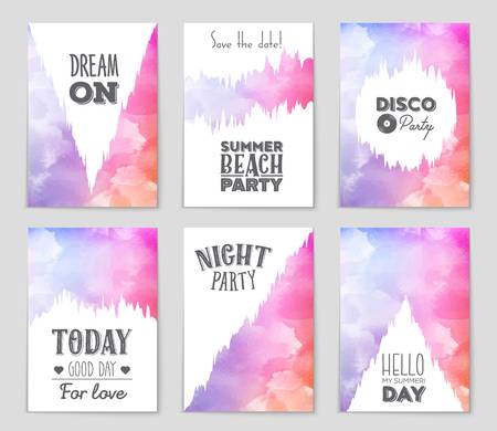 Abstract vector layout background set. For art template design, list, front page, mockup brochure theme style, banner, idea, cover, booklet, print, flyer, book, blank, card, ad, sign, sheet, a4のイラスト素材