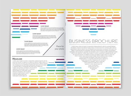 Abstract vector layout background set. For art template design, list, front page, mockup brochure theme style, banner, idea, cover, booklet, print, flyer, book, blank, card, ad, sign, sheet, a4.のイラスト素材