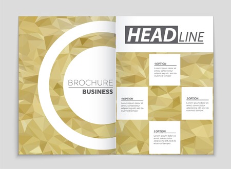 Abstract vector layout background set. For art template design, list, front page, mockup brochure theme style, banner, idea, cover, booklet, print, flyer, book, blank, card, ad, sign, sheet.のイラスト素材