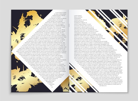 Abstract vector layout background set. For art template design, list, front page, mockup brochure theme style, banner, idea, cover, booklet, print, flyer, book, blank, card, ad, sign, sheet, a4.のイラスト素材