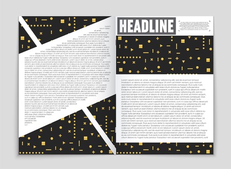 Abstract vector layout background set for art template designのイラスト素材