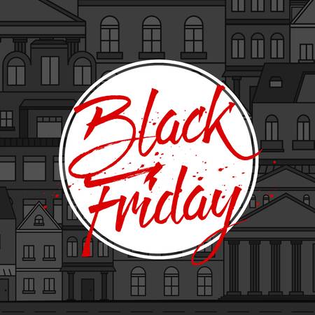 Abstract vector black friday sale layout background for art template design.のイラスト素材