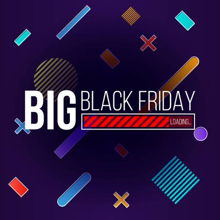 Abstract vector black friday sale layout background. For art template design, list, page, mockup brochure style, banner, idea, cover, booklet, print, flyer, book, blank, card, ad, sign, poster, badge.のイラスト素材