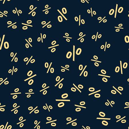 Creative vector illustration of percent business background. Seamless pattern. Discount deal. Economic finance promotion art design. Abstract concept graphic element. Big sale. Black friday.のイラスト素材