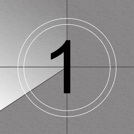 Illustration of countdown frameのイラスト素材