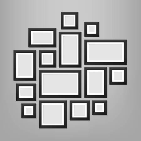 Creative wall picture frames templateのイラスト素材