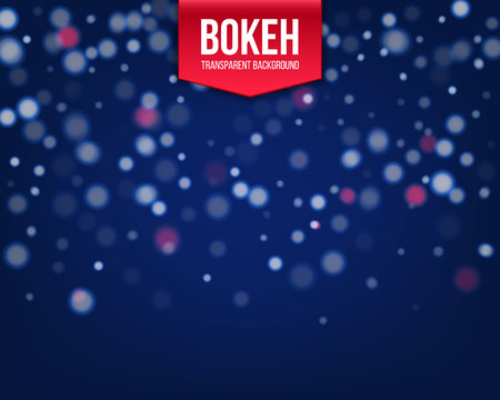 Creative vector illustration of circular shining bokeh isolated on transparent background. Art design colorful glitter vintage magic lights. Abstract concept graphic elementのイラスト素材