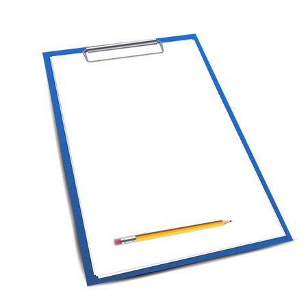 Creative vector illustration of realistic clipboard with paper sheets and pen with isolated on transparent background. Art design blank template mockup. Abstract concept graphic elementのイラスト素材