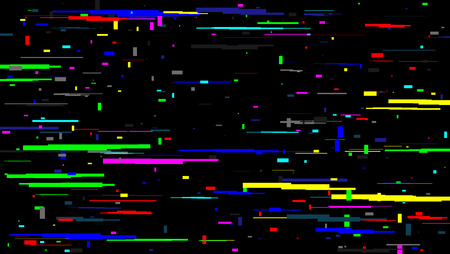 Creative vector illustration of tv screen glitch noise texture isolated on transparent background. Art design. Digital no signal static error. Television decay noise. Abstract concept graphic elementのイラスト素材