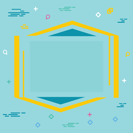 Abstract concept empty speech square quote text bubble. For web and mobile app isolated on background, illustration template design, creative presentation, business infographic social media.の写真素材