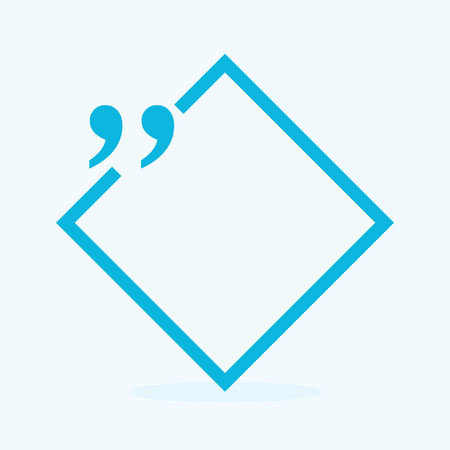 Abstract concept empty speech square quote text bubble. For web and mobile app isolated on background, illustration template design, creative presentation, business infographic social media.の写真素材