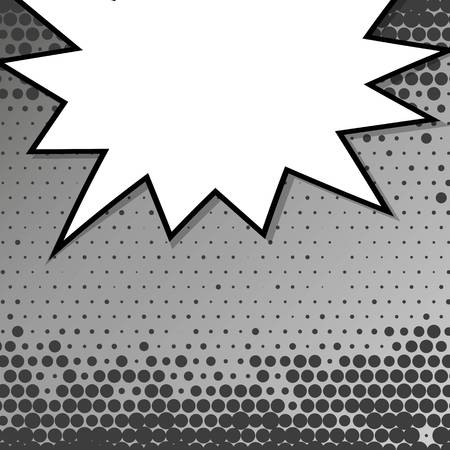 Abstract creative concept comic pop art style blank, layout template with clouds beams and isolated dots background. For sale banner, empty speech bubble set, illustration halftone book designの写真素材