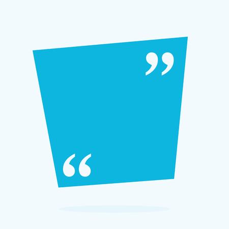 Abstract concept empty speech square quote text bubble. For web and mobile app isolated on background, illustration template design, creative presentation, business infographic social media.の写真素材