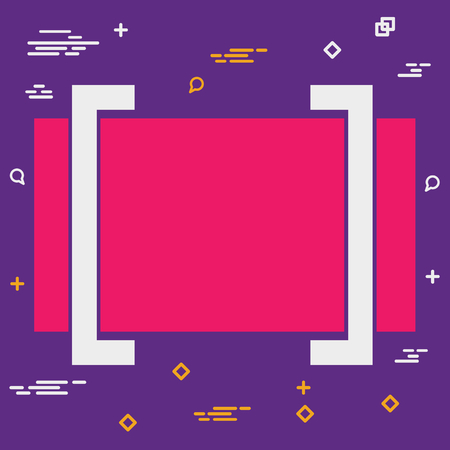 Abstract concept empty speech square quote text bubble. For web and mobile app isolated on background, illustration template design, creative presentation, business infographic social media.の写真素材