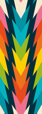 Bold Arrows - dark blue green pink yellow orange red