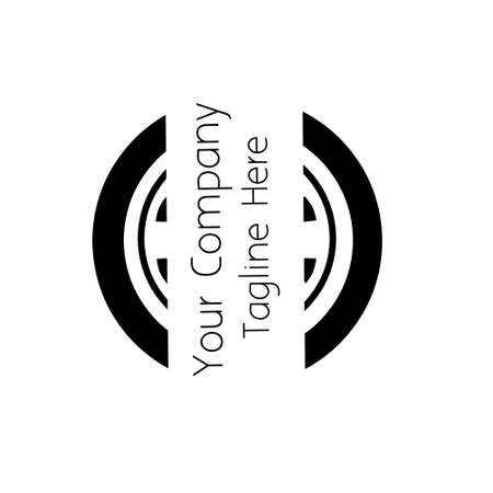 Illustration vector graphic of wheel's logo company with white background. Good for your store, company, etcのイラスト素材