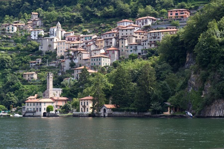 The picturesque village of Careno at lake Como, Italyの写真素材