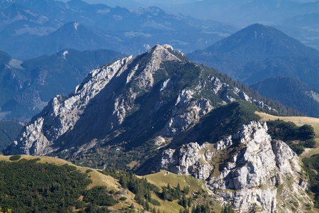 Hiking in the bavarian alps, Germanyの写真素材
