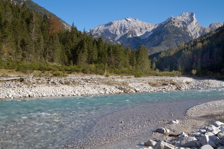 Indian Summer in the Karwendel mountains, Austriaの写真素材