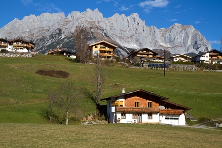 The picturesque village of Going in Austria