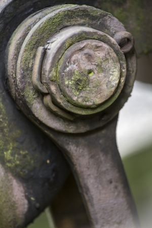 Large metal pin, closeupの写真素材